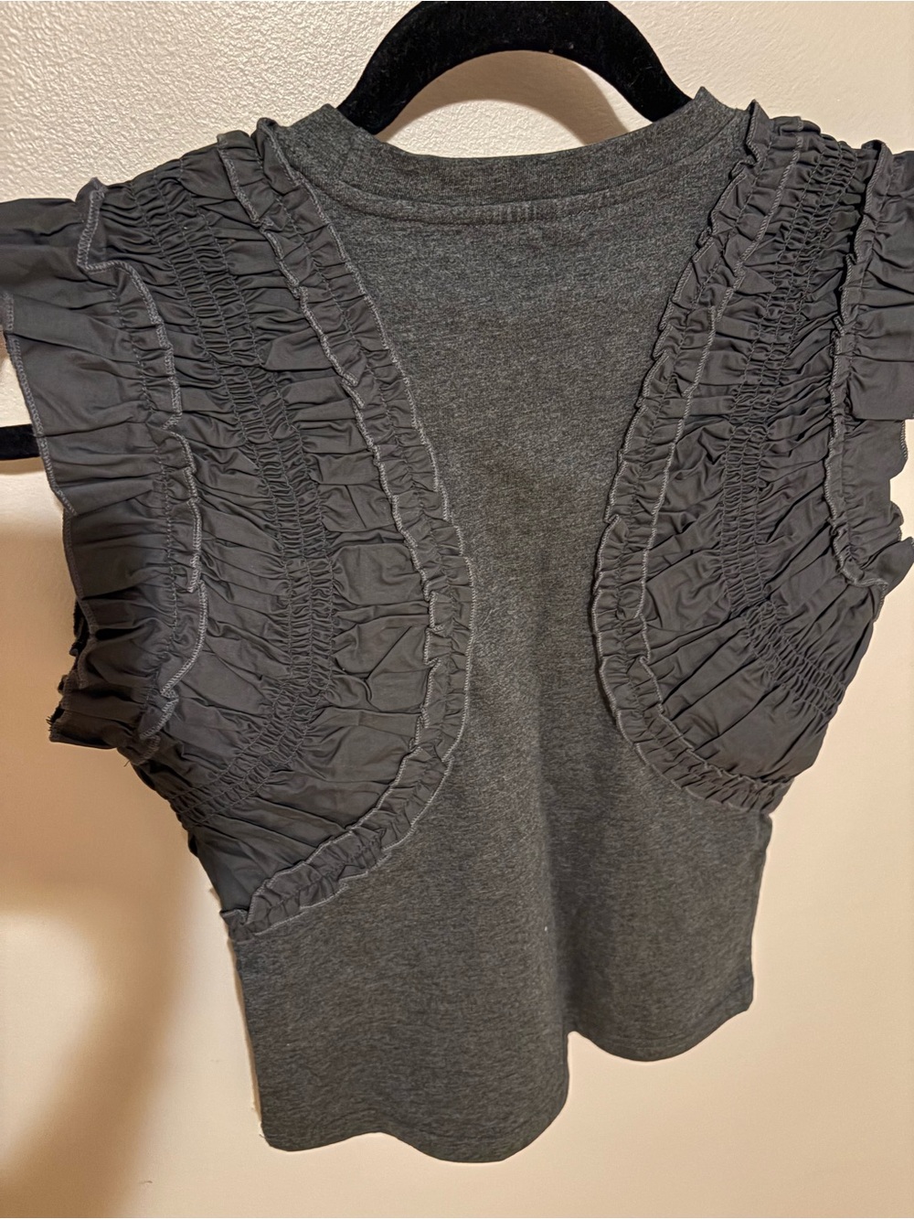 bohme Black Ruffle Sleeveless Bolero Top - Picture 9 of 9